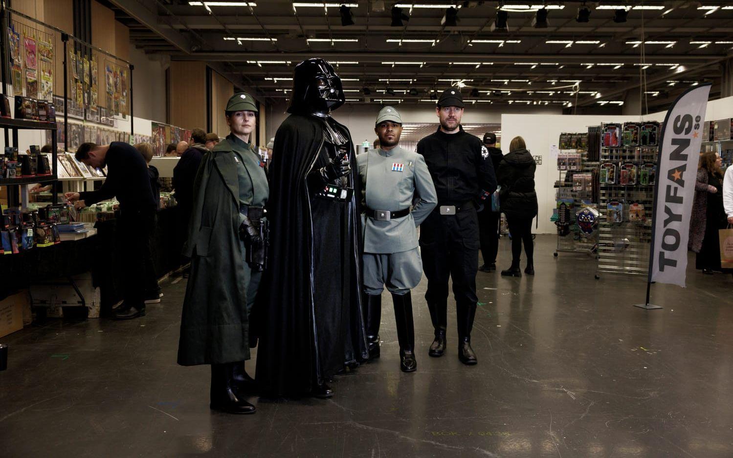På plats fanns också Darth Vader och hans kompanjoner. 