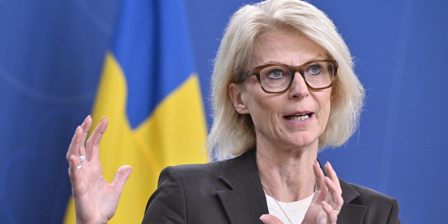 Finansminister Elisabeth Svantesson.