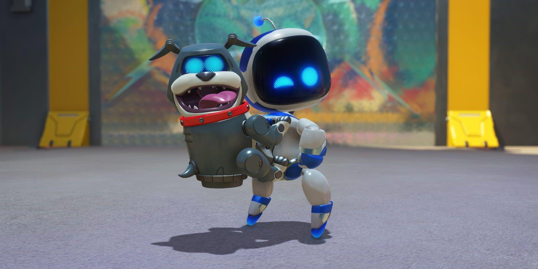 'Astro bot' har hyllats av kritiker, och ligger näst högst (94 av 100) av årets släpp i genomsnitt, enligt Metacritic. 'Vi är överlyckliga. Vi satt och väntade in recensionerna och kunde knappt tro kärleken som spelet fått. Det är fantastiskt', säger studiochefen Nicolas Doucet. Pressbild.