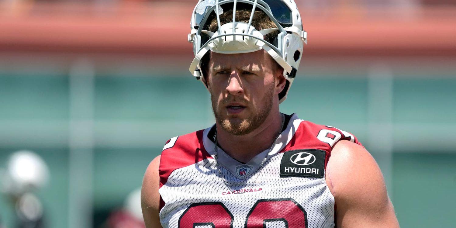 Den tidigare NFL-stjärnan JJ Watt och hans fru Kealia Watt ska investera i Burnley. Arkivbild.