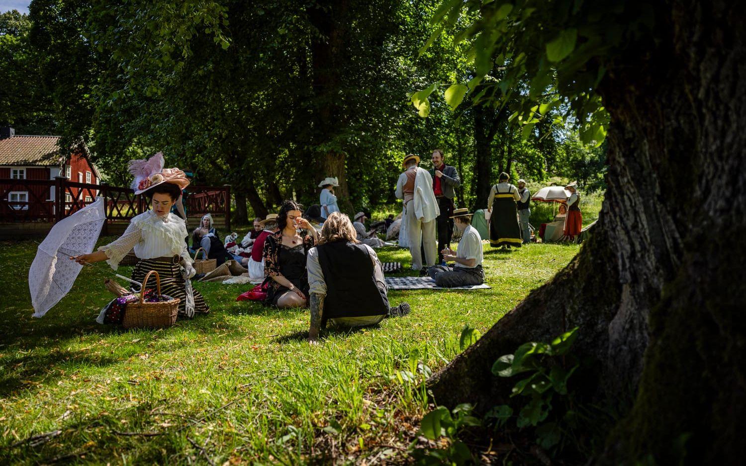 Picknickarna höll till vid Gräfsnäsgården. 