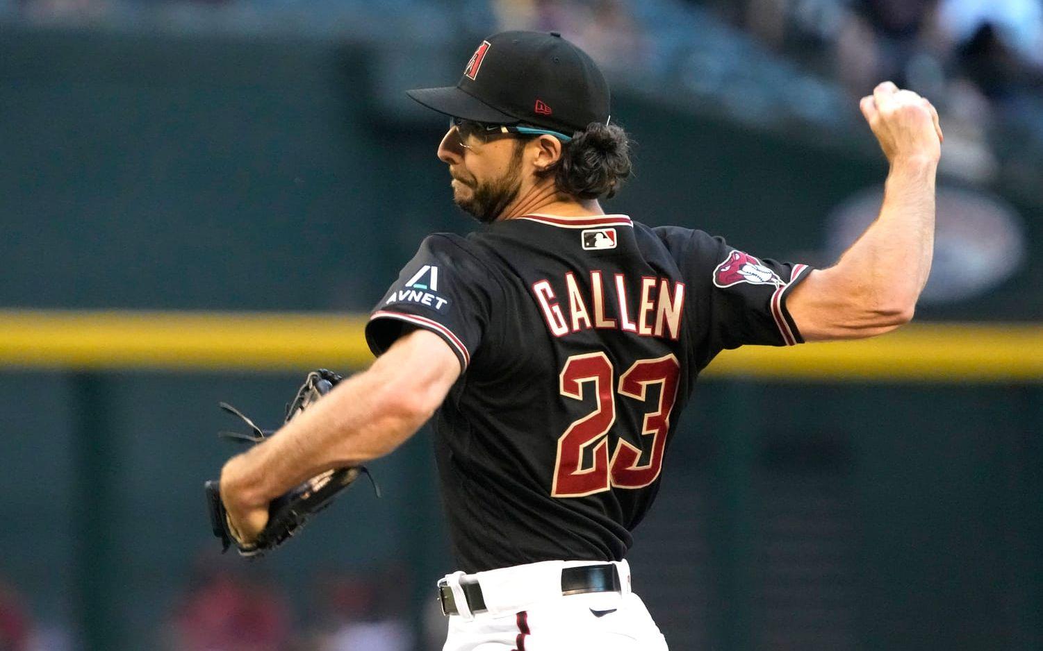 Arizona Diamondbacks pitcher Zac Gallen råkade träffa en fågel i luften under en uppvärmning på onsdagen. Fågeln dog. Arkivbild. 