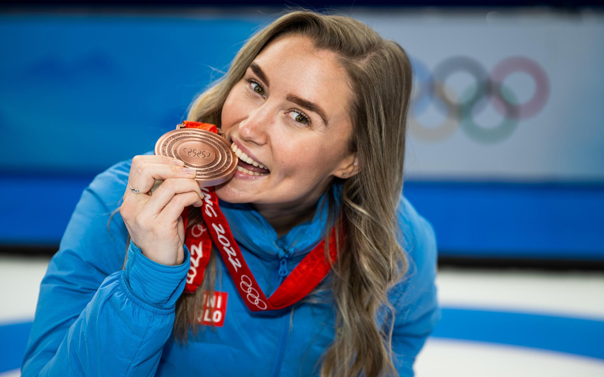 Sara McManus tog en bronsmedalj för Sverige i vinter-OS 2022.