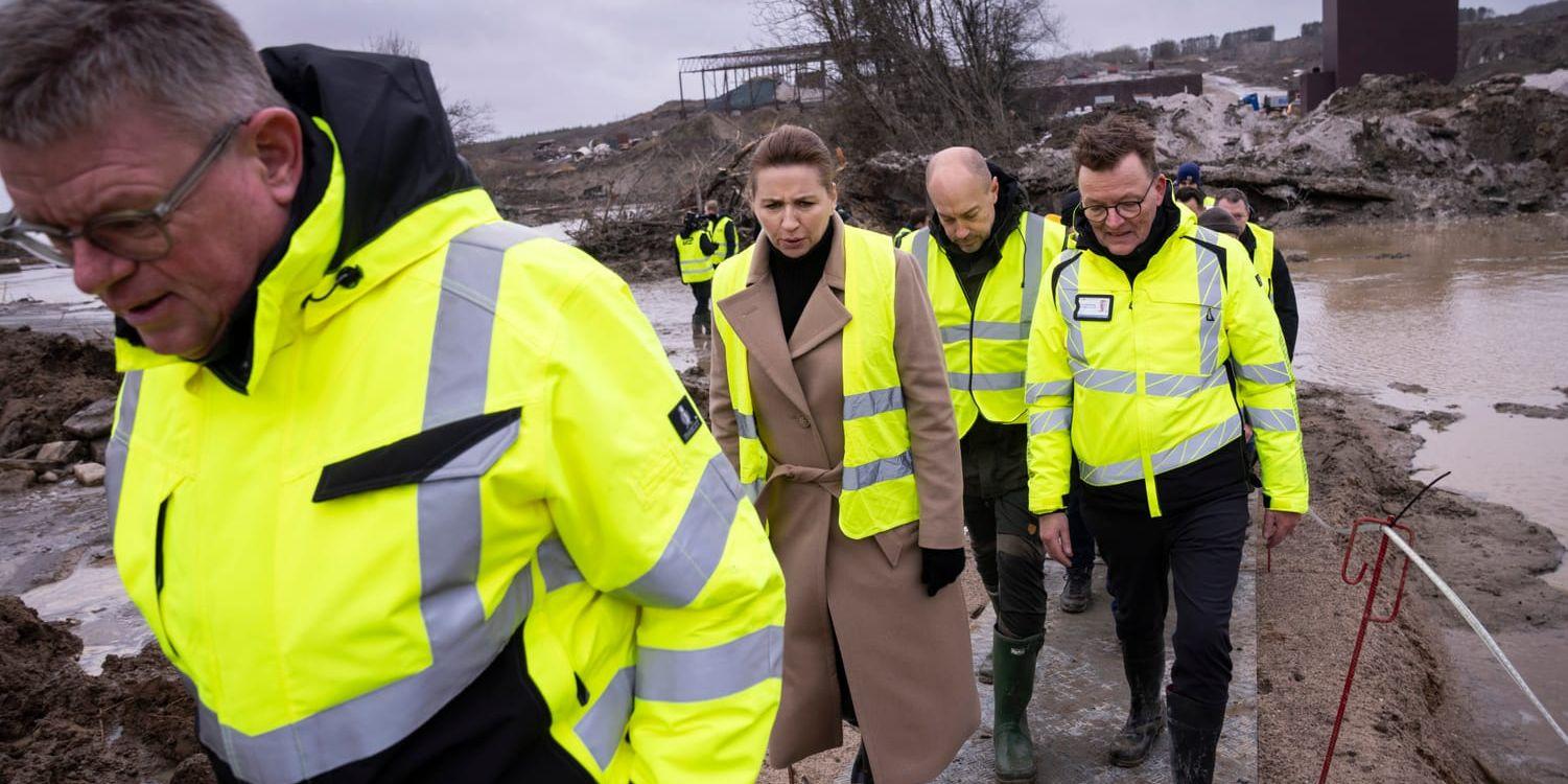 Danmarks statsminister Mette Frederiksen och miljöminister Magnus Heunicke besökte avfallsanläggningen Nordic Waste den 22 januari.