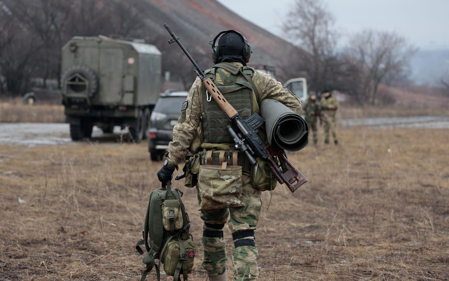 Under de senaste året har flera av soldaterna rekryterats av ryska agenter i Iran för att strida mot Ukraina i kriget. Bilden är en arkivbild på en rysk soldat. 