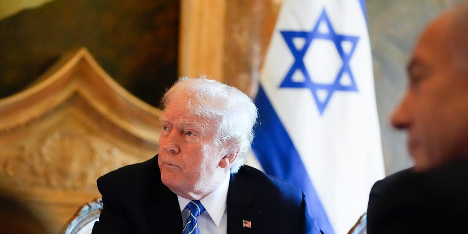 Republikanernas presidentkandidat Donald Trump mötte Israels premiärminister Benjamin Netanyahu.