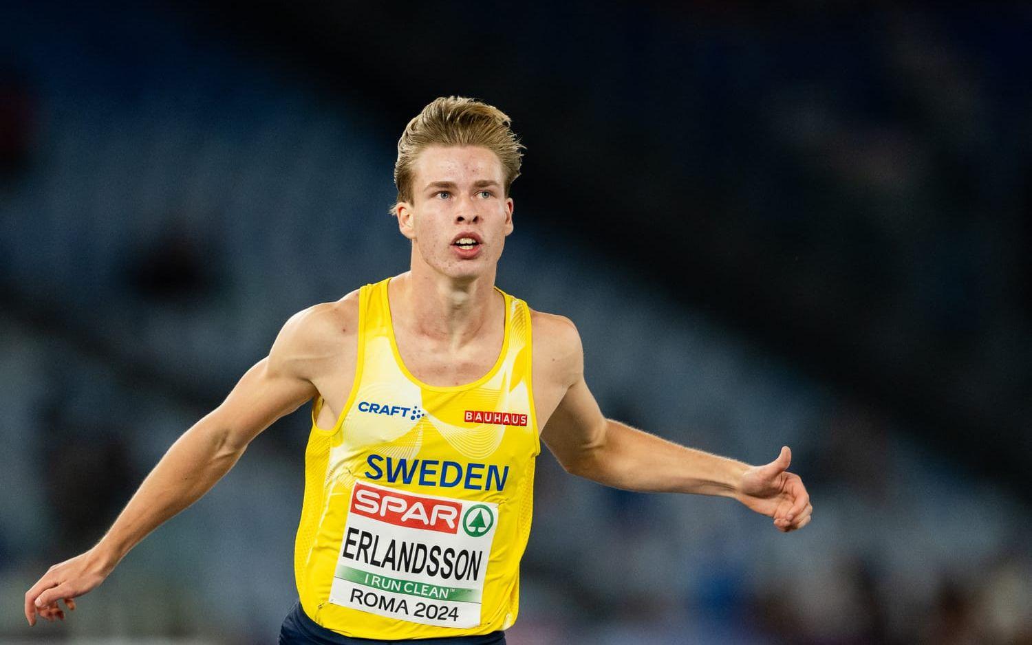Erik Erlandsson skrällde och tog sig till final på 200 meter. 