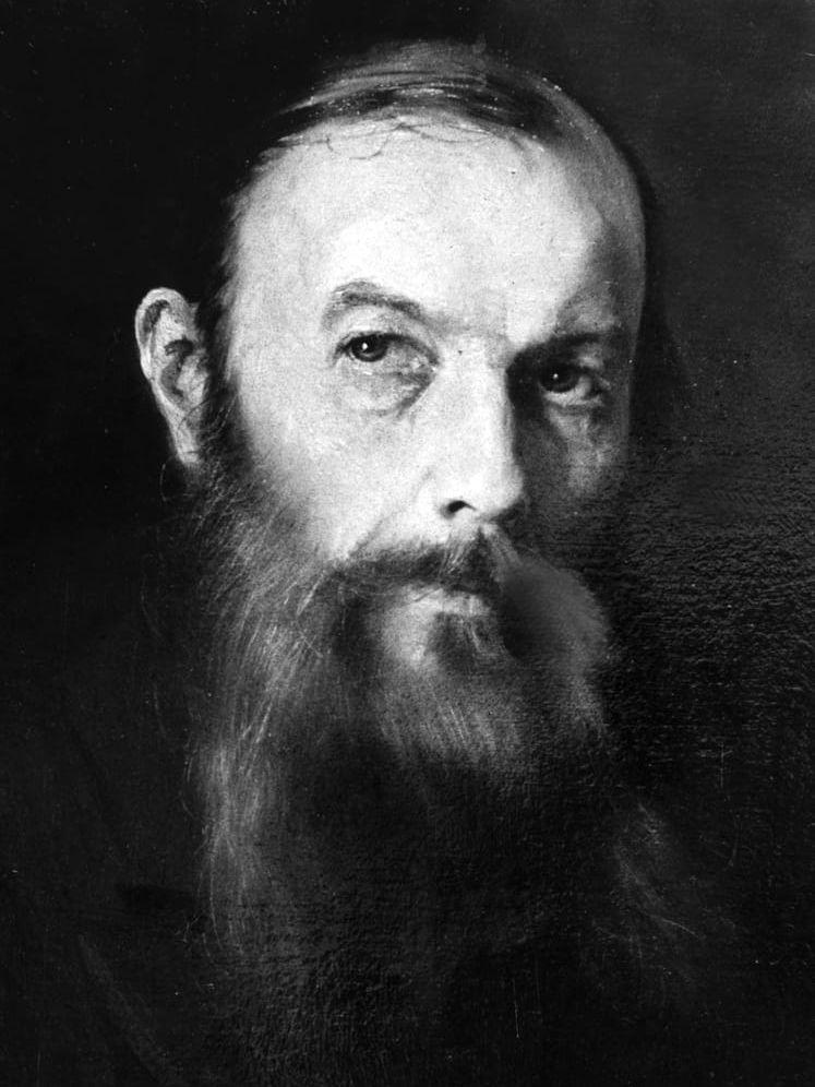 Den ryska författaren Fjodor Dostojevskij målad i olja av Stecherbetov 1870-80. 
