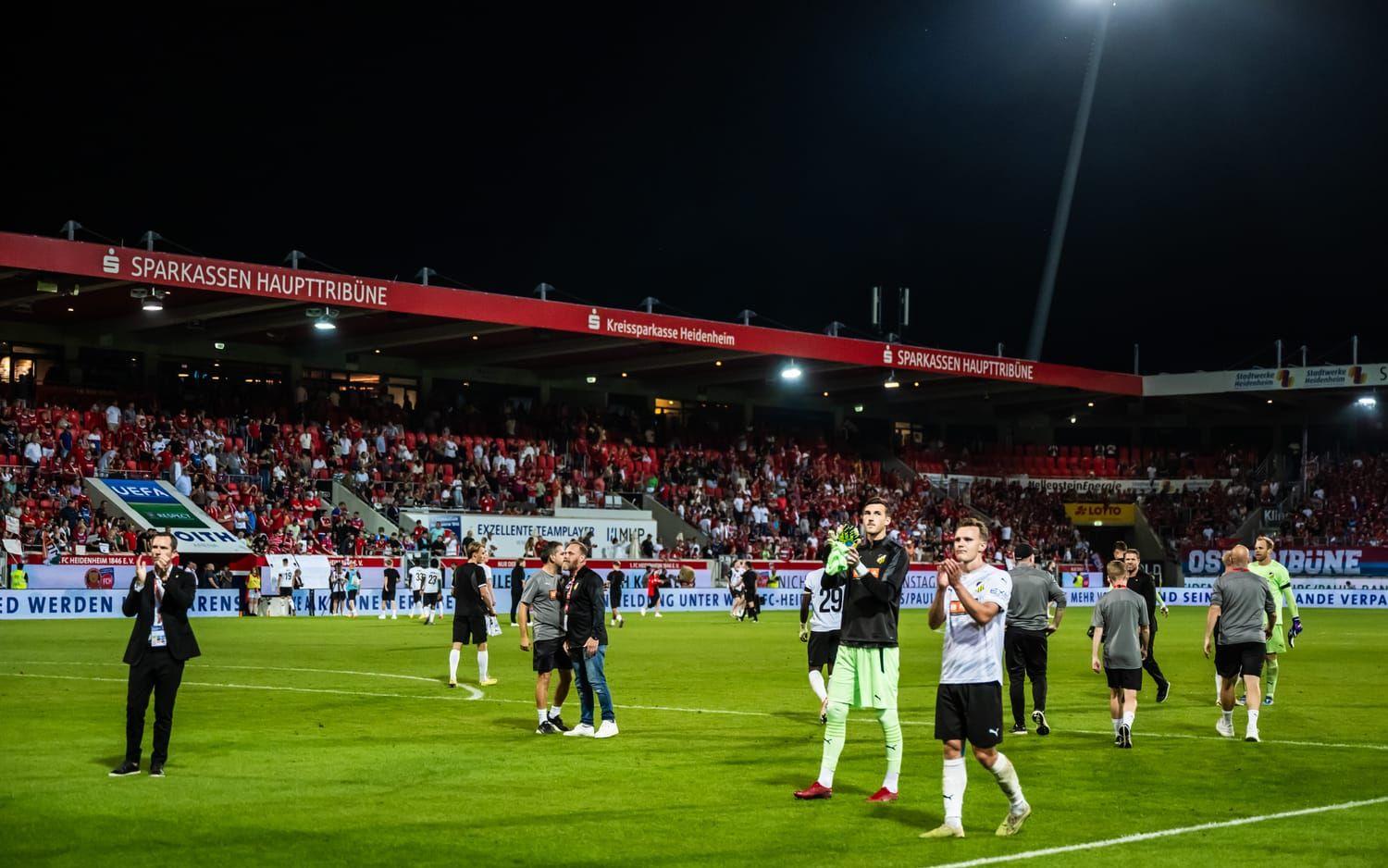 Häcken förlorade båda playoff-mötena mot Heidenheim.