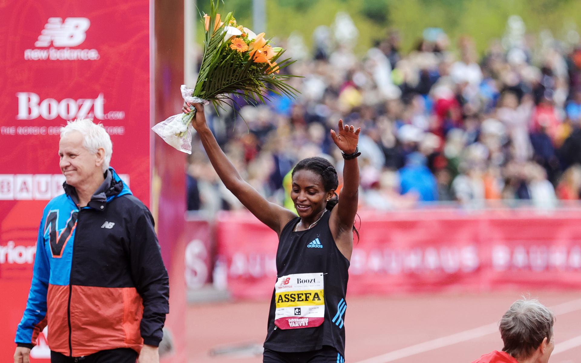 Tigist  Assefa från Etiopien  vann Göteborgsvarvet 2022 damer.