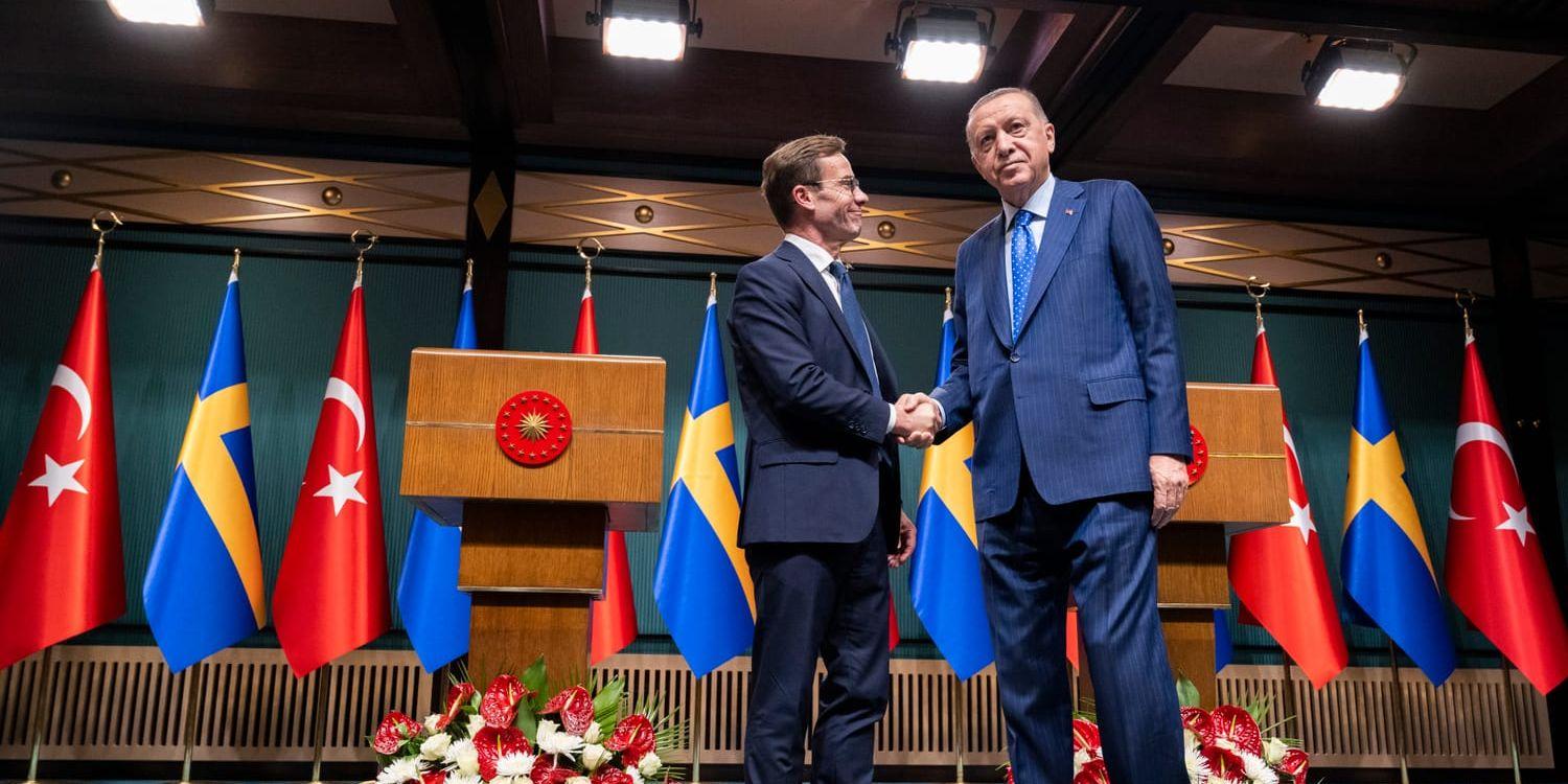 Turkiets president Recep Tayyip Erdogan har skrivit under Sveriges Natoansökan.