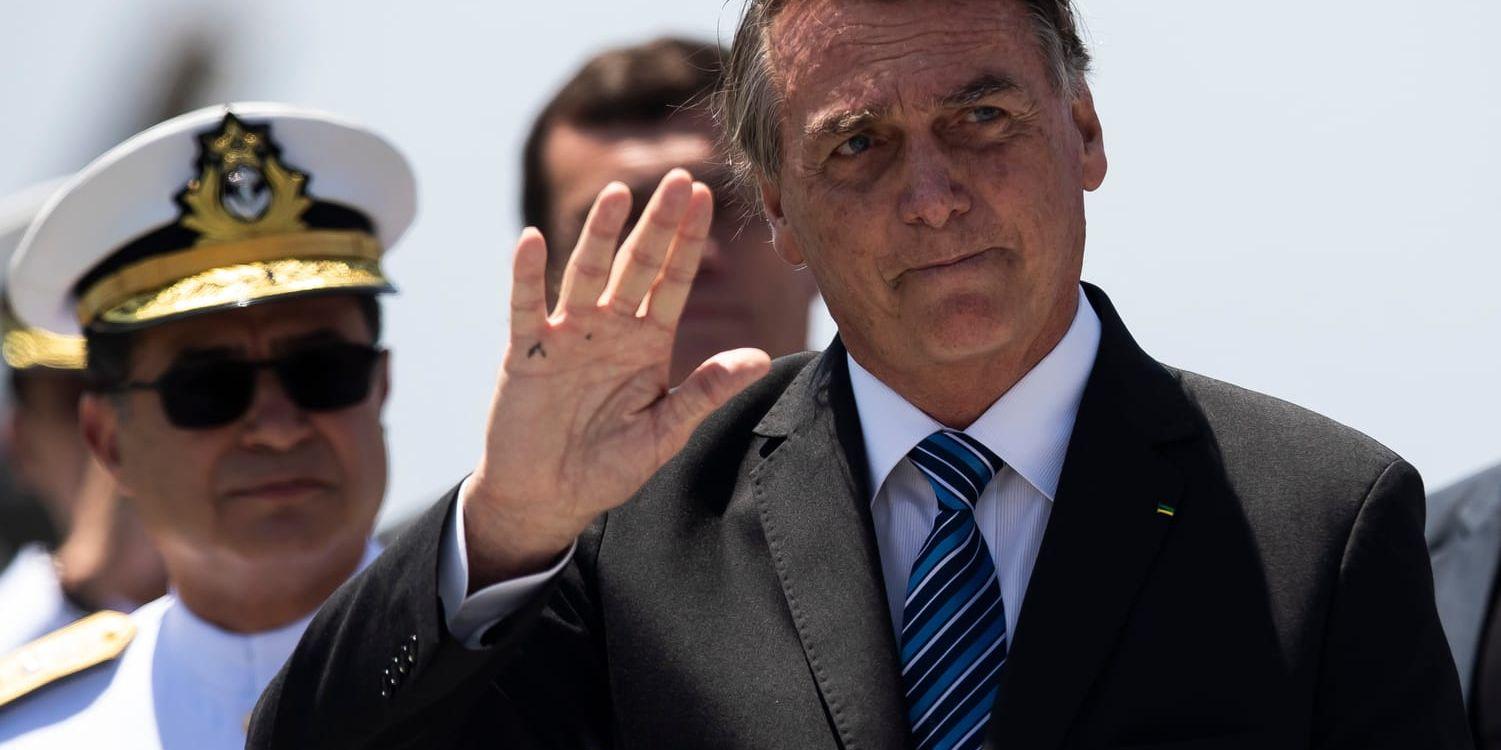 Brasiliens avgående president Jair Bolsonaro. Arkivbild.