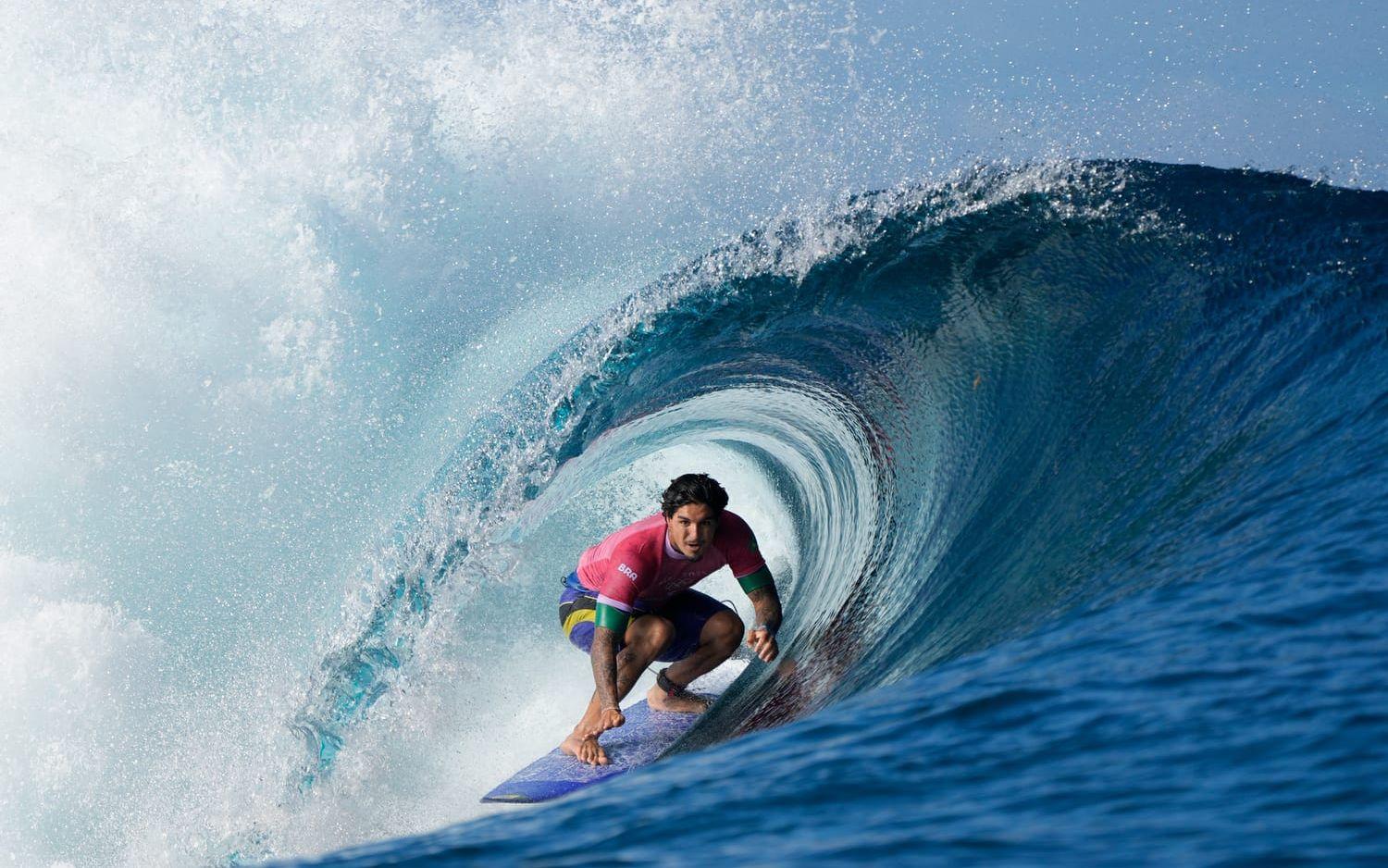 Bilden på Gabriel Medina har fått spridning över hela världen. 