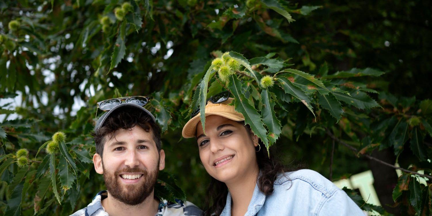 Tomas Duhourq och Eva Milona ser fram emot torsdagens konserter på Way Out West i Slottsskogen i Göteborg.