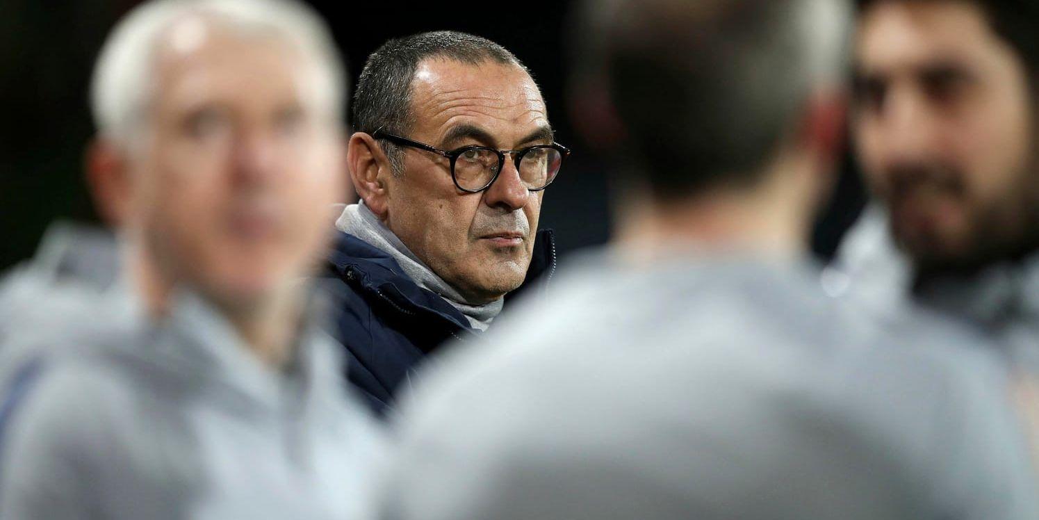 Maurizio Sarri är pressad. Arkivbild.