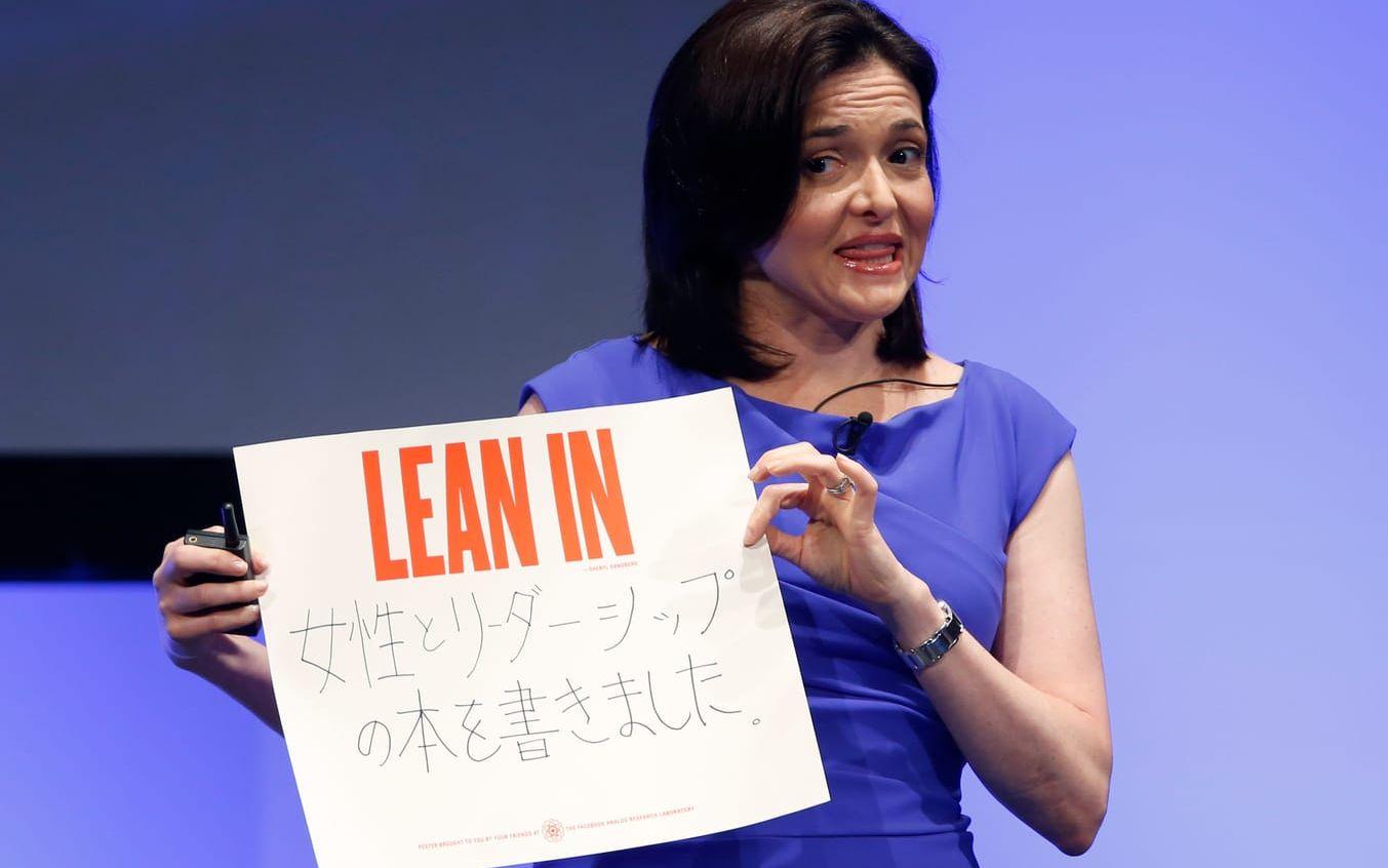 F.d Metachefen Sheryl Sandberg, författare av kultboken ”Lean in”. 