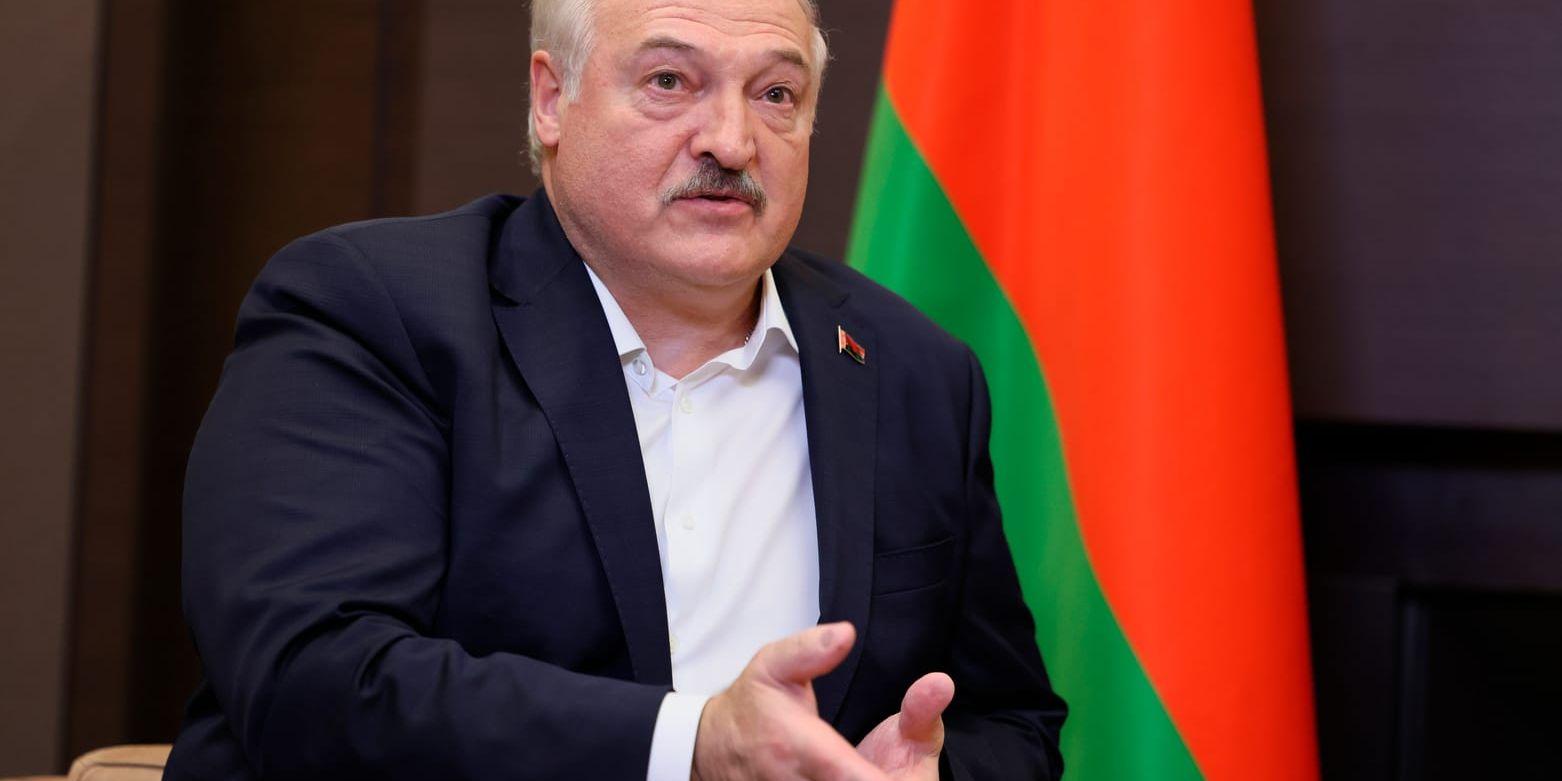 Belarus diktator Aleksandr Lukasjenko. Arkivbild.