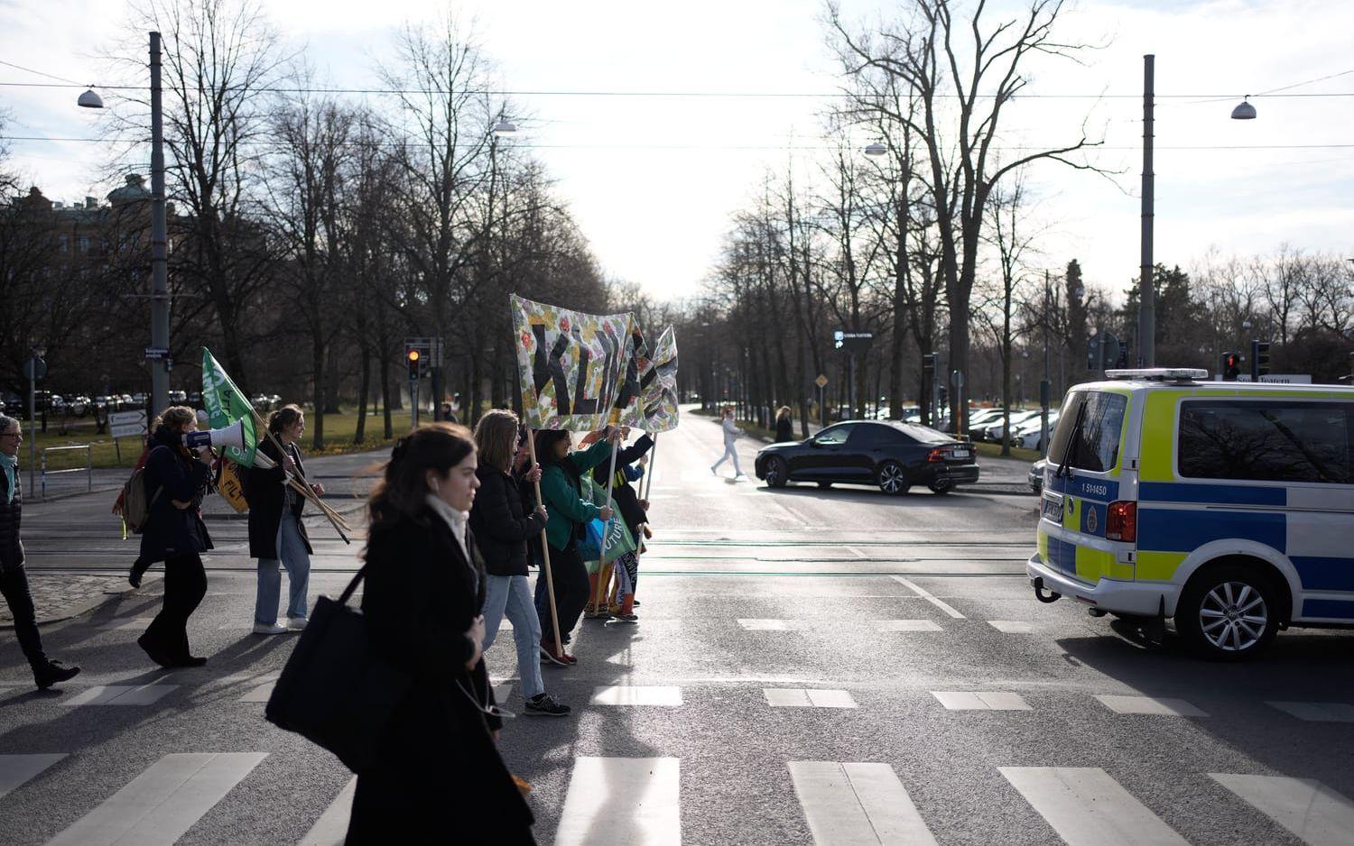 Under fredagseftermiddagen höll Fridays for Future en manifestation på Avenyn och Götaplatsen.