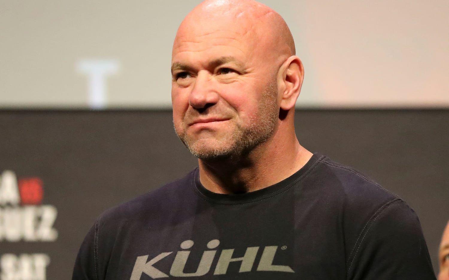 ”Det känns inte som den smartaste idén här i världen”, säger UFC-presidenten Dana White om det inträffade.