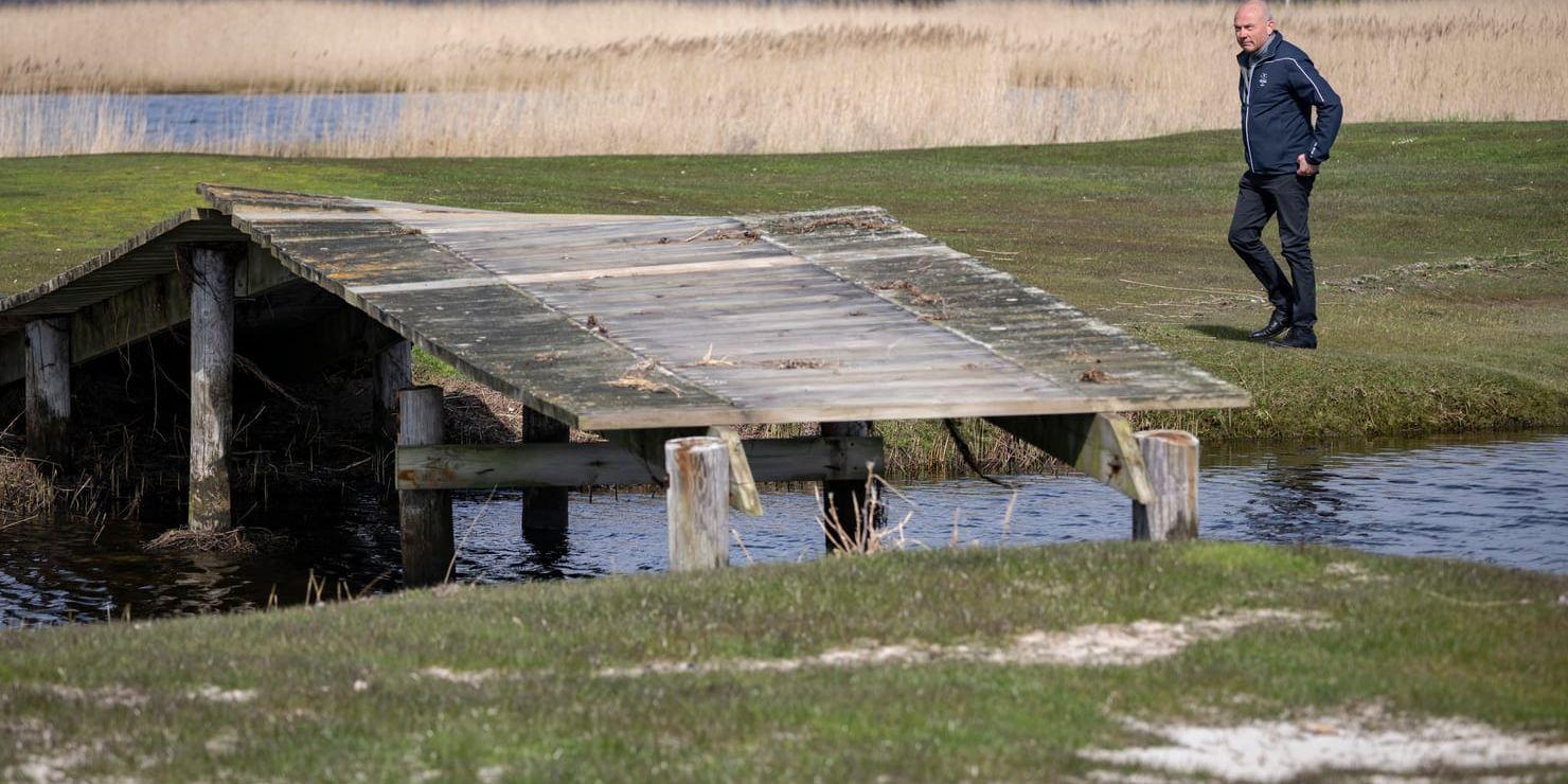 Ovädret Babet orsakade stora problem för Ljunghusens golfklubb som ett halvår senare ännu inte kunnat återställa banan helt.