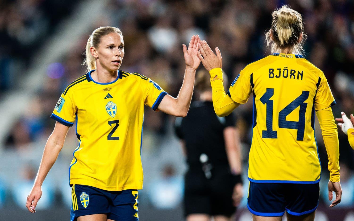 Bilder från Sveriges VM-kvartsfinal mot Japan.