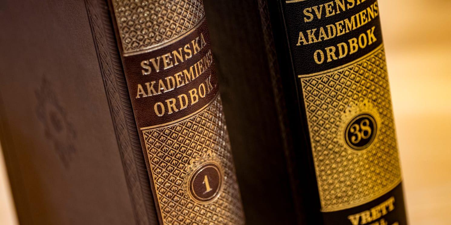 Svenska Akademiens ordbok ( SAOB ). Arkivbild.