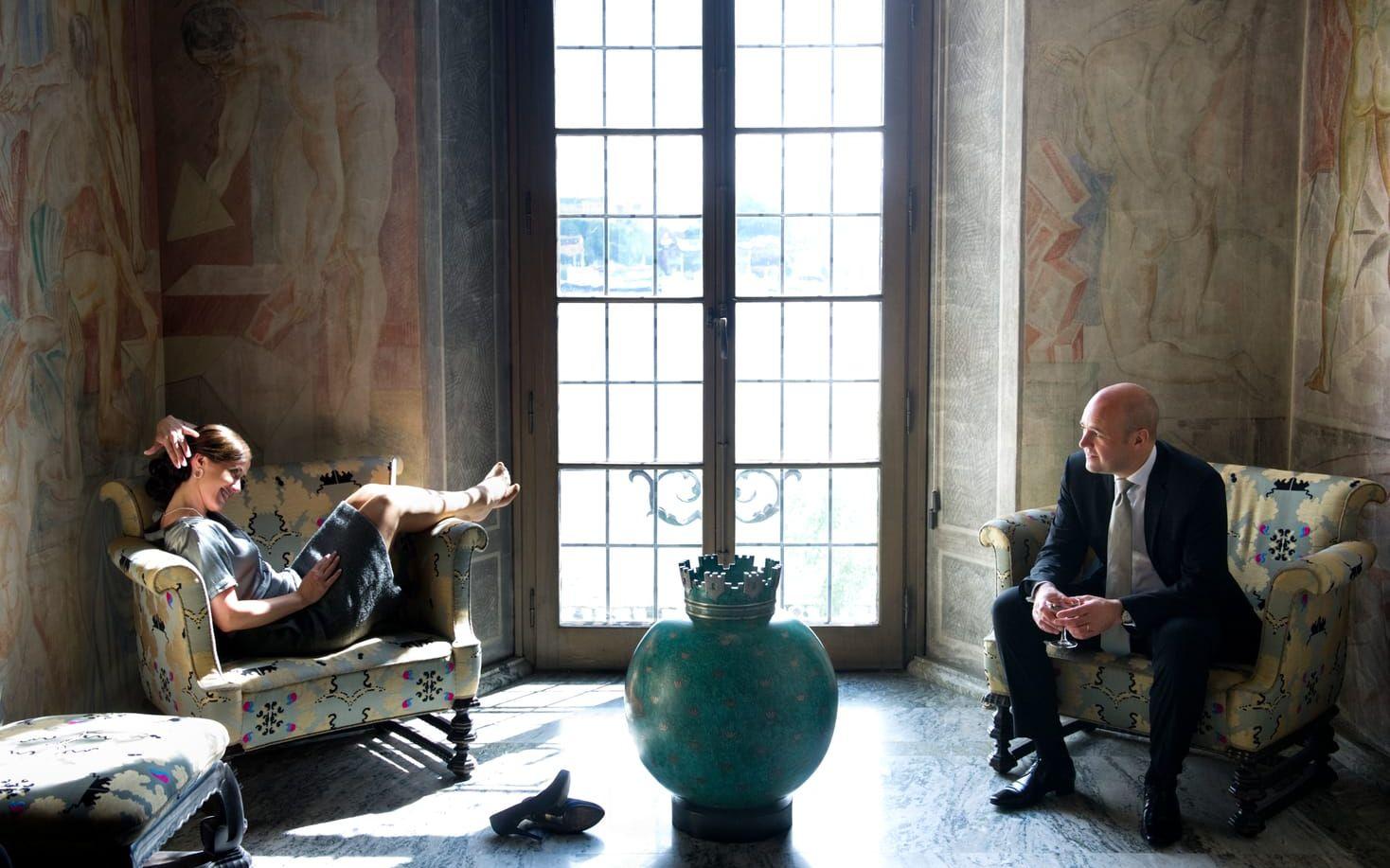 2010. Filippa och Fredrik Reinfeldt (M) förbereder sig inför Kronprinsessans bröllop. 
