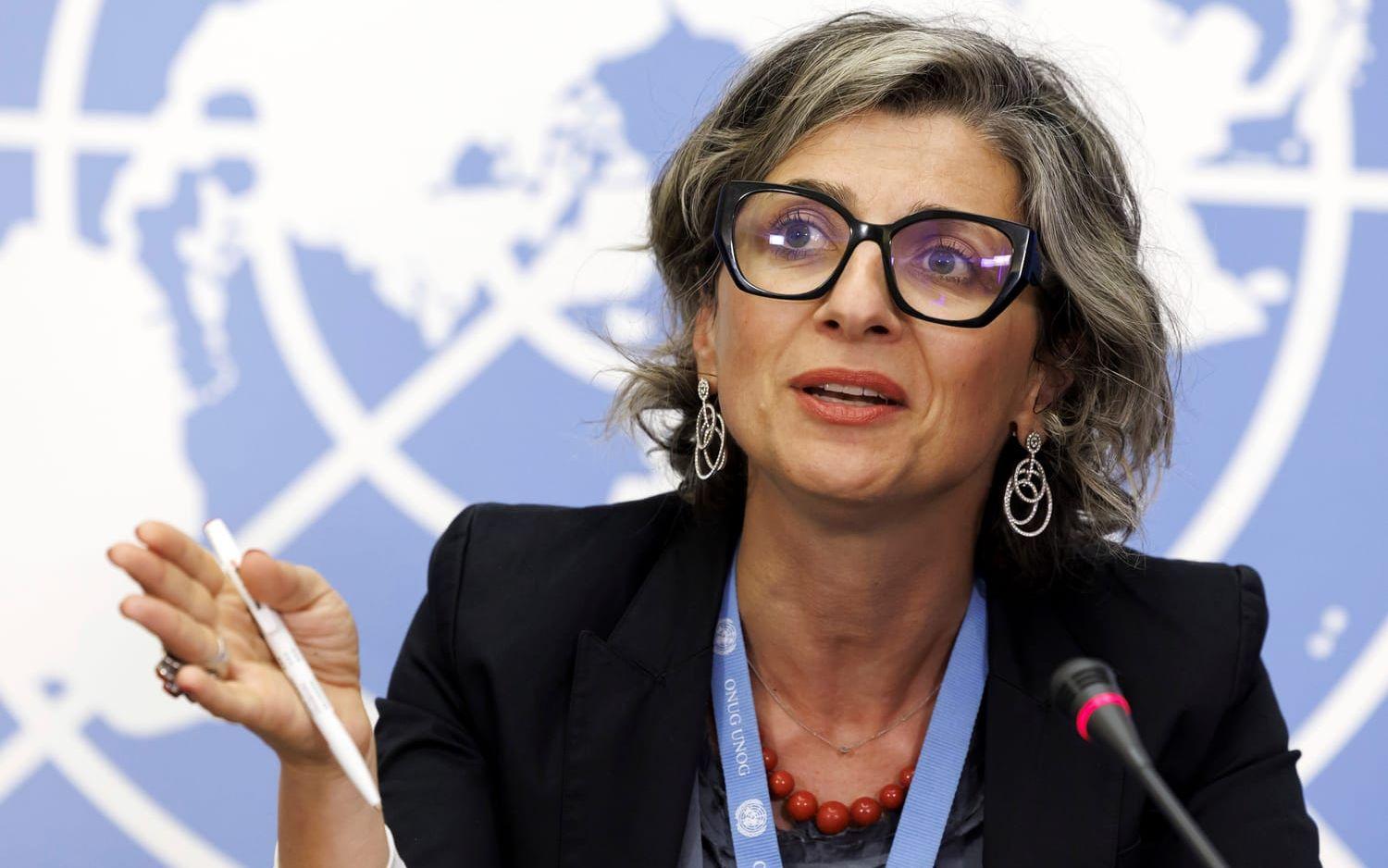 Francesca Albanese är FN:s särskilda rapportör för de ockuperade palestinska territorierna. 